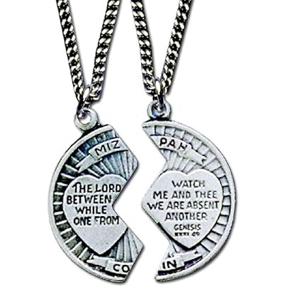 Amazon.com: H J Sherman Mizpah Necklace Set Sweetheart Gift Lord